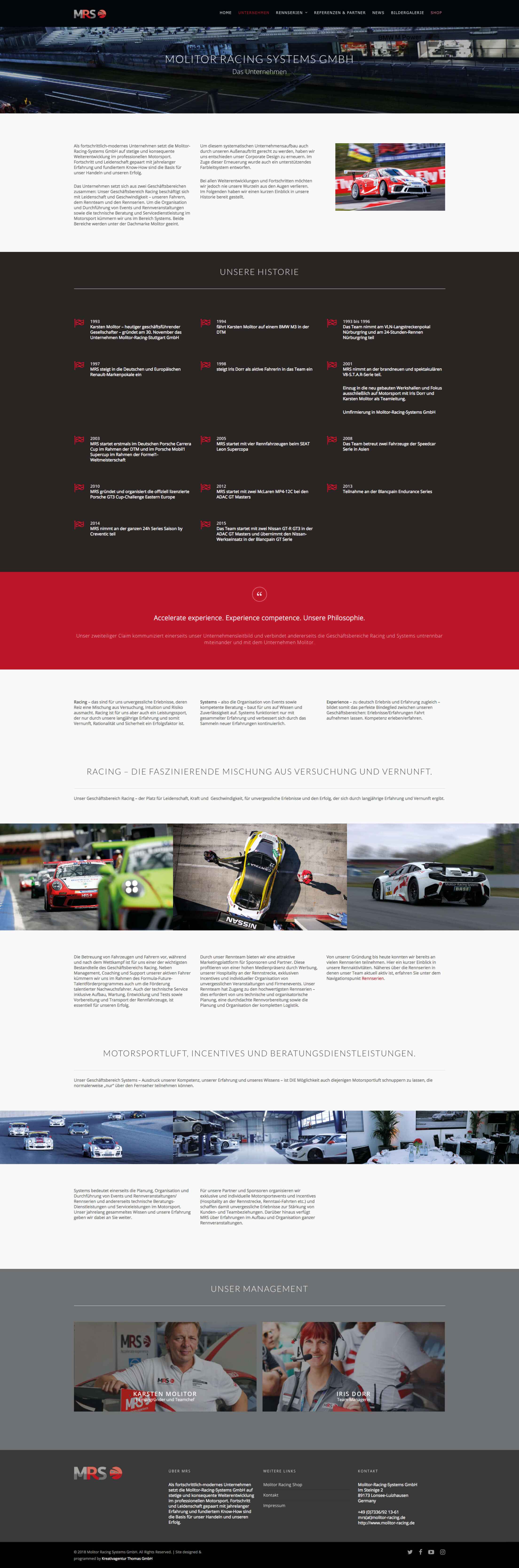 Molitor-Racing-Systems-Webdesign-Website